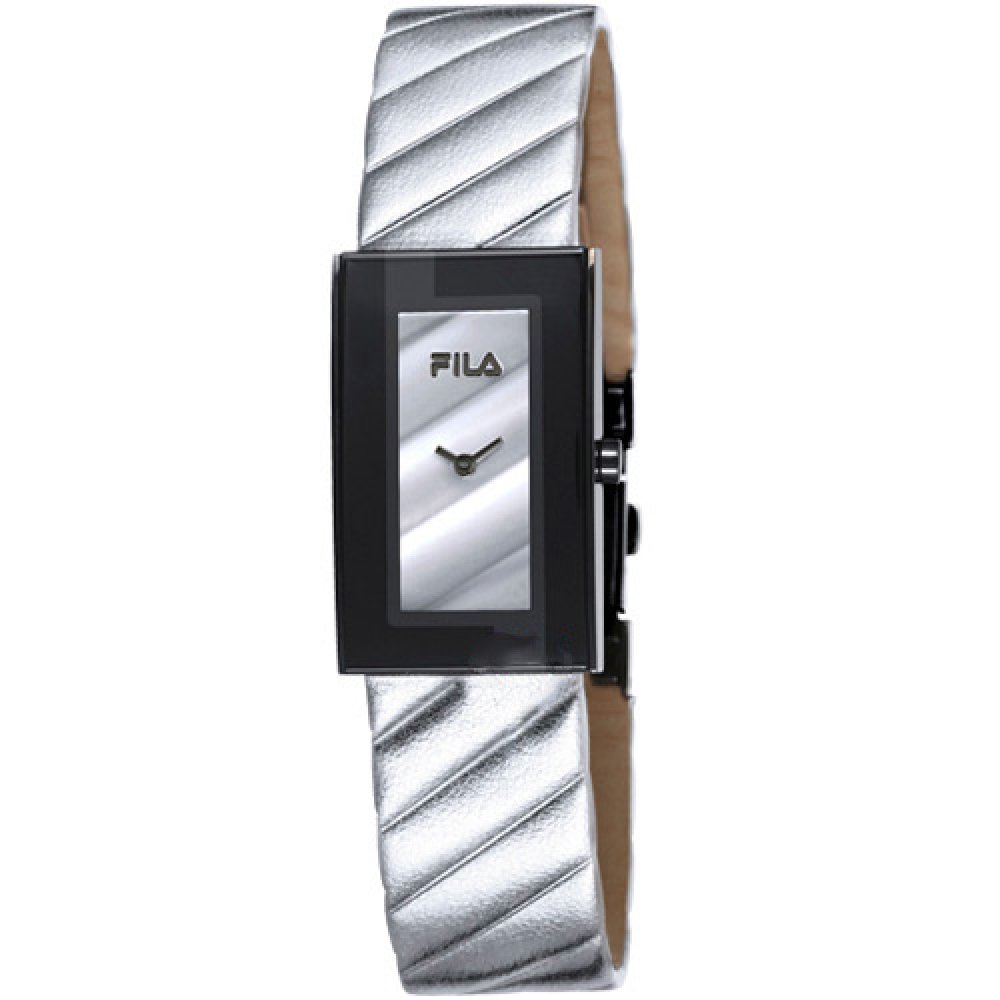 Ρολόι Fila Lady Black Silver Leather - 2008FA0845.72