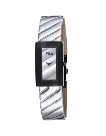 Ρολόι Fila Lady Black Silver Leather - 2008FA0845.72