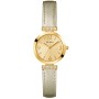 Ρολόι GUESS Array Gold Leather Strap - GW0614L2