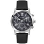 Ρολόι GUESS Parker Multi-Function Black Leather Strap - GW0709G1