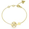 Βραχιόλι GUESS Gold Steel Wild Flower With Stones - JUBB05503JWYGL