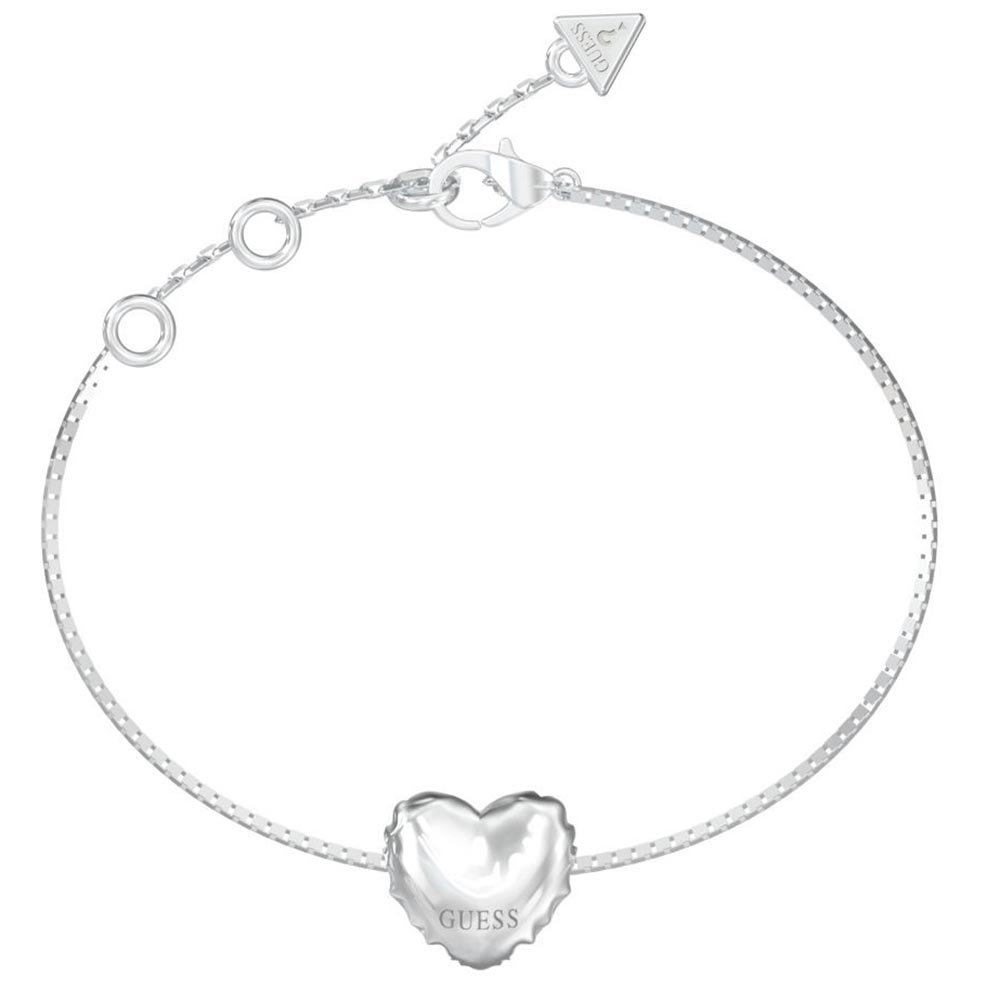 Βραχιόλι GUESS Steel Iconique, με καρδιά - JUBB05542JWRHL