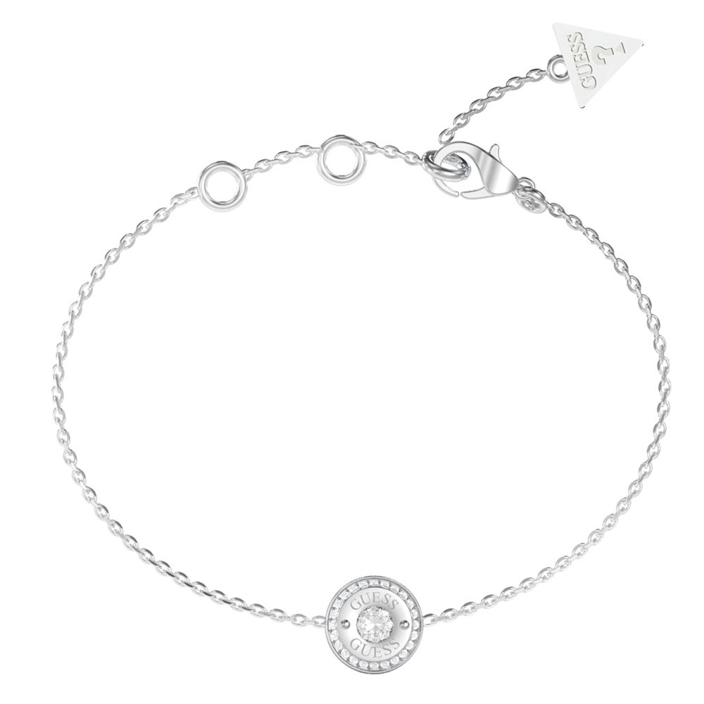 Βραχιόλι GUESS Steel TILL MORNING, με σχέδιο και λογότυπο - JUBB05555JWRHL