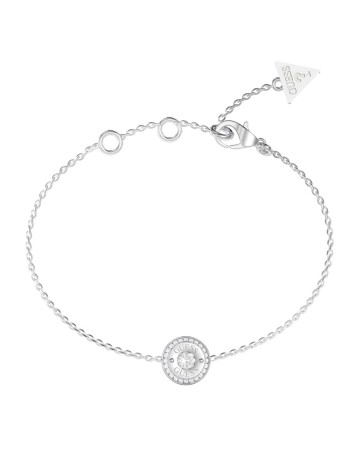 Βραχιόλι GUESS Steel TILL MORNING, με σχέδιο και λογότυπο - JUBB05555JWRHL