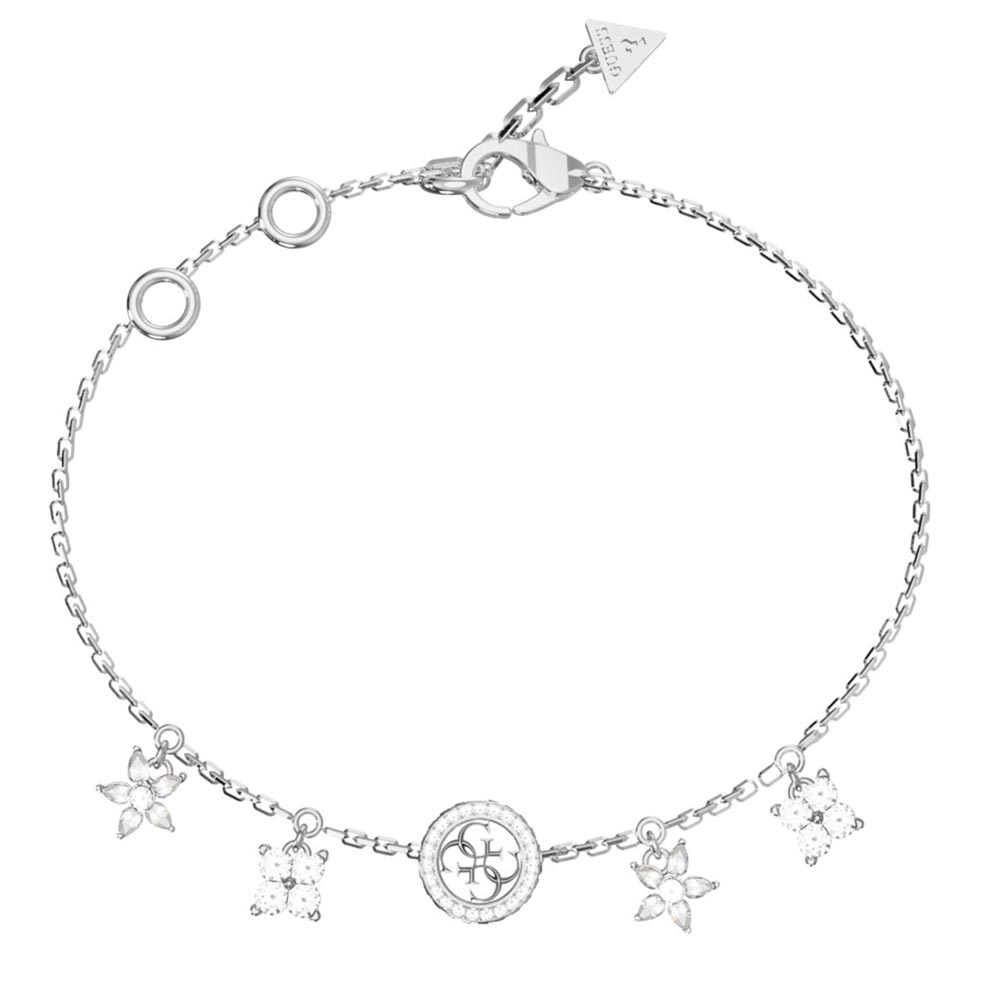Βραχιόλι GUESS Steel Secret Garden, με κρεμαστά στοιχεία - JUBB06033JWRHL