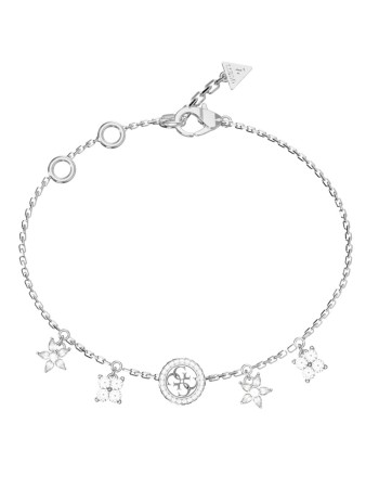 Βραχιόλι GUESS Steel Secret Garden, με κρεμαστά στοιχεία - JUBB06033JWRHL