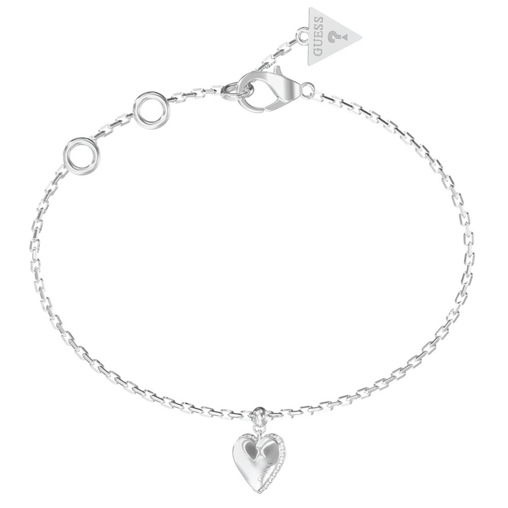 Βραχιόλι GUESS Steel By Your Side, καρδιά - JUBB06082JWRHL