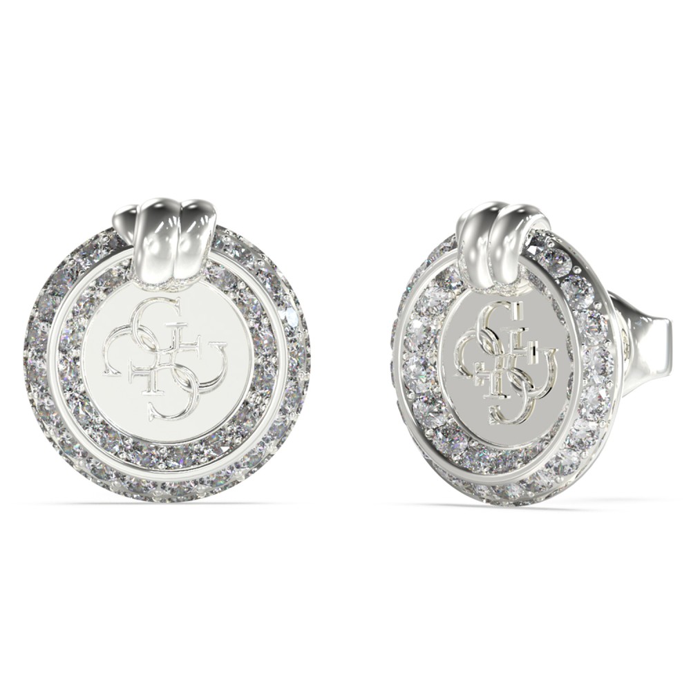 Γυναικεία σκουλαρίκια GUESS Steel Knot You Logo - JUBE04058JWRHT-U