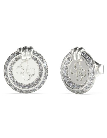 Γυναικεία σκουλαρίκια GUESS Steel Knot You Logo - JUBE04058JWRHT-U