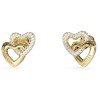Γυναικεία σκουλαρίκια GUESS Gold Plated Steel BELOVED, Καρδιές με πέτρες - JUBE06015JWYGT-U