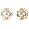 Γυναικεία σκουλαρίκια GUESS Gold Plated Steel Secret Garden, λουλούδι - JUBE06040JWYGWHT-U