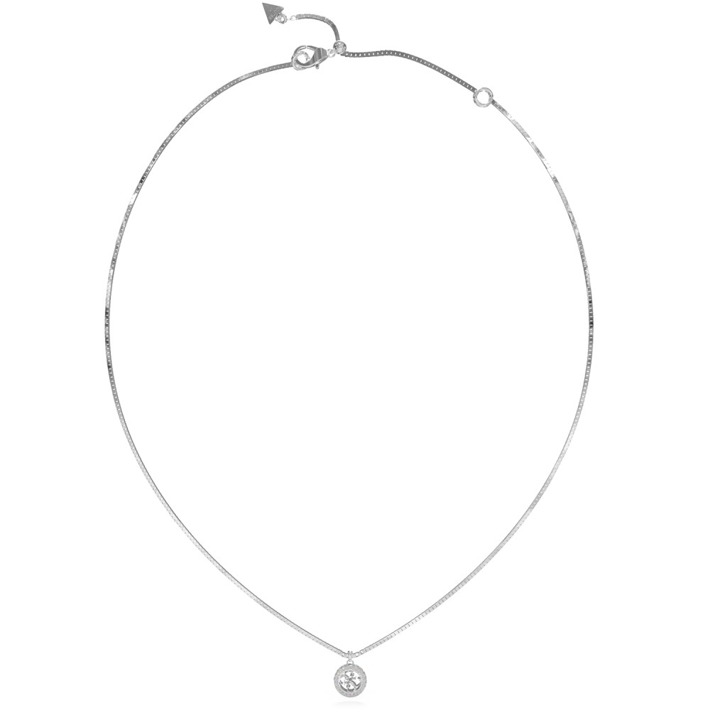 Γυναικείο κολιέ GUESS Steel Silver 4G Crush Logo - JUBN04162JWRHT-U