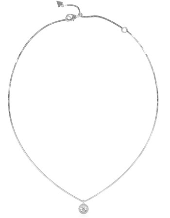 Γυναικείο κολιέ GUESS Steel Silver 4G Crush Logo - JUBN04162JWRHT-U