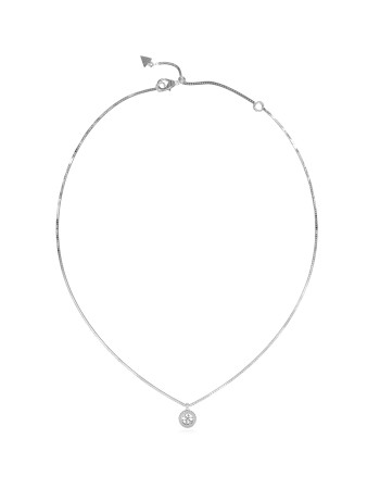 Γυναικείο κολιέ GUESS Steel Silver 4G Crush Logo - JUBN04162JWRHT-U