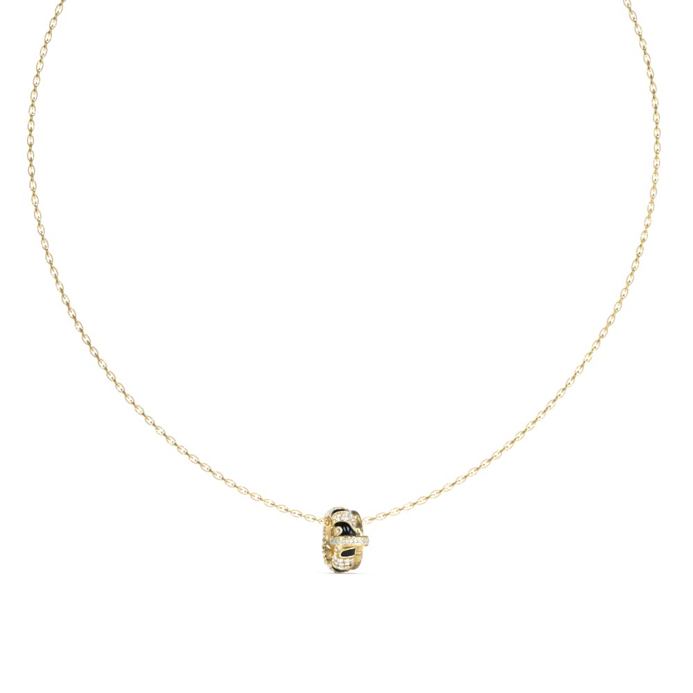 Γυναικείο κολιέ GUESS Gold Plated Steel Fabulus - JUBN05191JWYGBKT-U