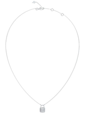 Γυναικείο κολιέ GUESS Steel MY SECRET, με Λουκετάκι με πέτρες - JUBN05417JWRHT-U