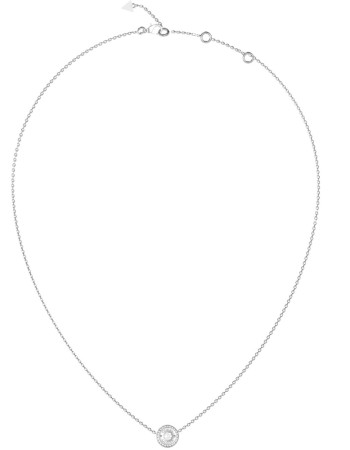 Γυναικείο κολιέ GUESS Steel TILL MORNING, Στρογγυλό Μοτίφ με Λογότυπο - JUBN05554JWRHT-U