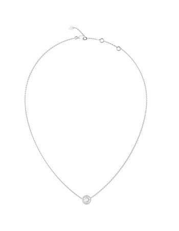 Γυναικείο κολιέ GUESS Steel TILL MORNING, Στρογγυλό Μοτίφ με Λογότυπο - JUBN05554JWRHT-U