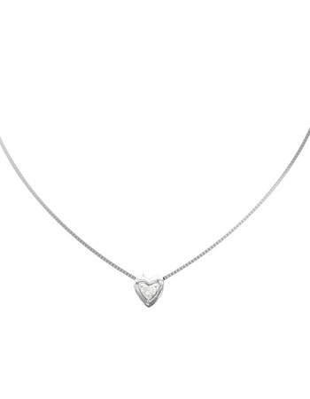 Γυναικείο κολιέ GUESS Steel Beloved, με καρδιά - JUBN06016JWRHT-U