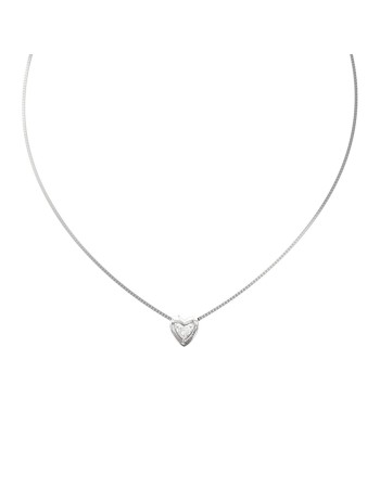 Γυναικείο κολιέ GUESS Steel Beloved, με καρδιά - JUBN06016JWRHT-U