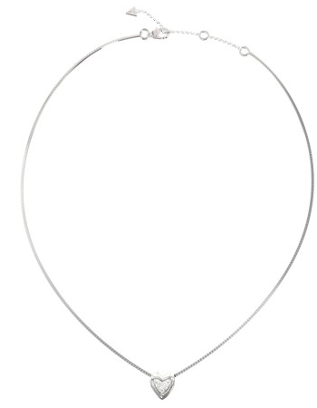 Γυναικείο κολιέ GUESS Steel Beloved, με καρδιά - JUBN06016JWRHT-U