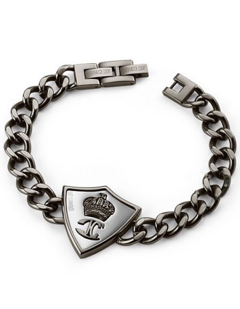 Βραχιόλι Just Cavalli Scudo Black Από Ατσάλι - SCEH03