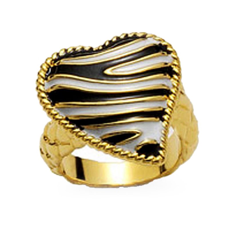 Δαχτυλίδι Just Cavalli Just Zebra από Ορείχαλκο - WC1I908A Δαχτυλίδι Just Cavalli Just Zebra από Ορείχαλκο - WC1I908A