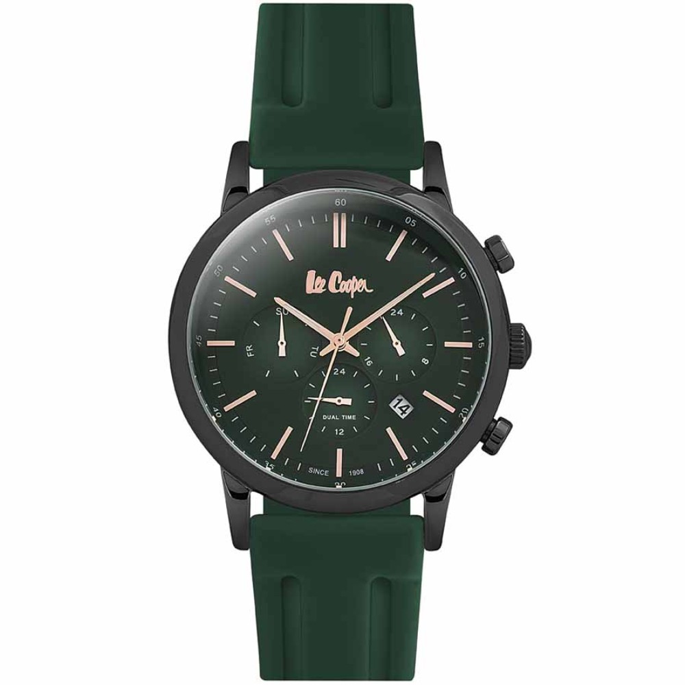 Ρολόι LEE COOPER Multifunction Orange Silicon Strap - LC06545.050