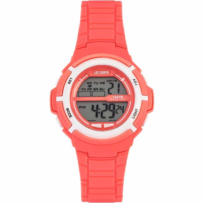Ρολόι LEE COOPER ORIGINALS Digital Orange Rubber Strap - ORG05202.028