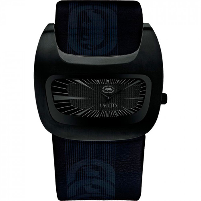 Ρολόι Marc Ecko Black Rubber Strap - E16077E2