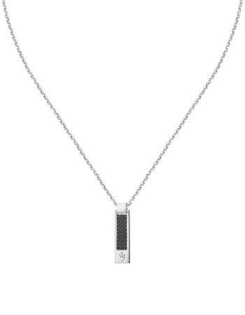 Ανδρικό Κολιέ MASERATI Iconic Χρυσή Τρίαινα Stainless Steel - JM423AVD19