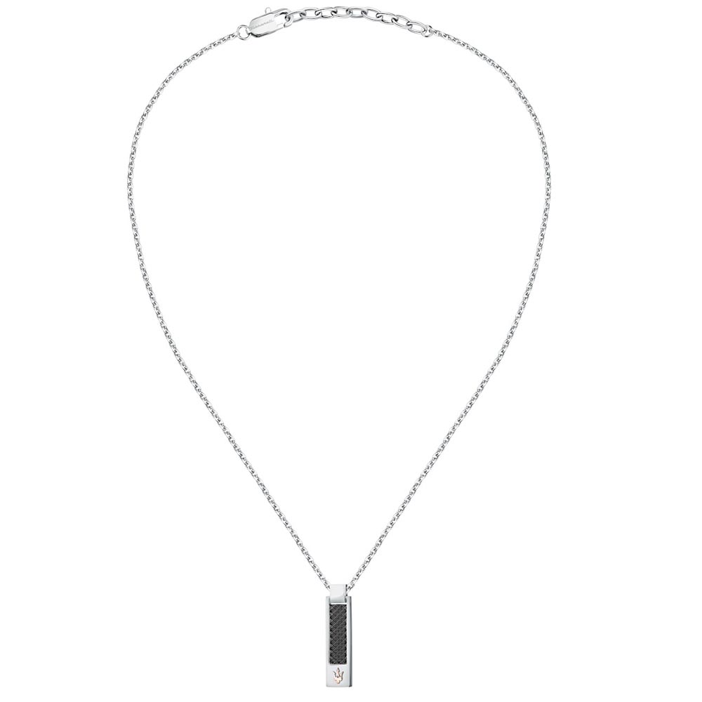 Ανδρικό Κολιέ MASERATI Iconic Χρυσή Τρίαινα Stainless Steel - JM423AVD19