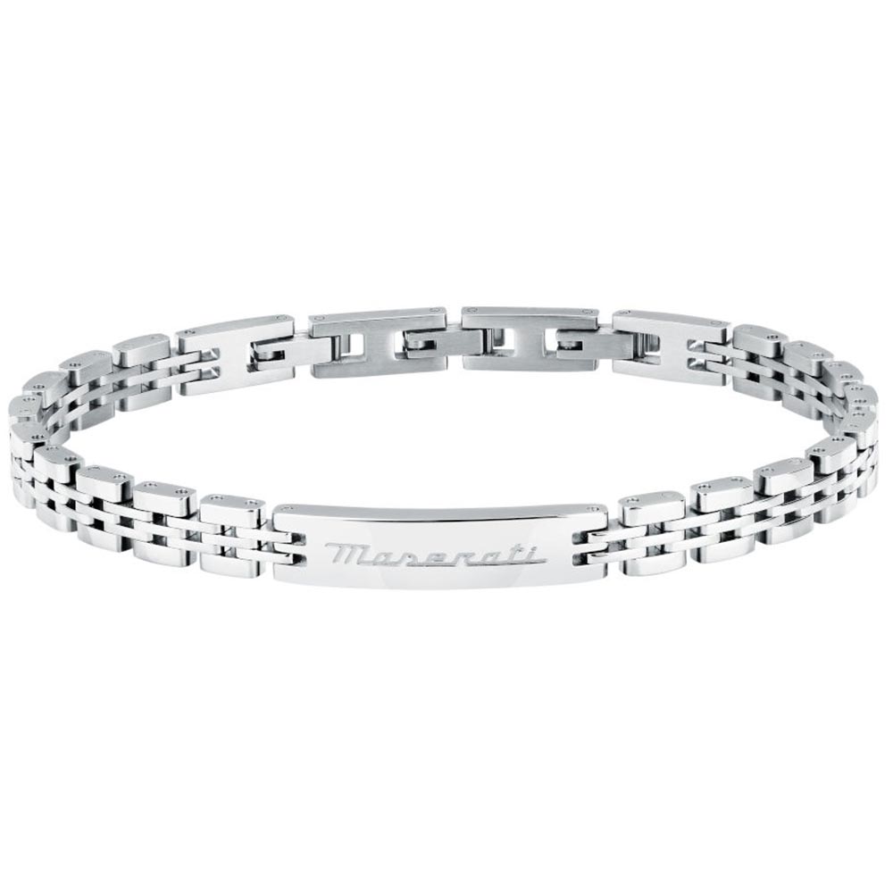 Ανδρικό Βραχιόλι MASERATI Iconic Stainless Steel, με λογότυπο - JM424AVD65