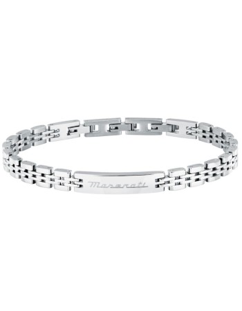 Ανδρικό Βραχιόλι MASERATI Iconic Stainless Steel, με λογότυπο - JM424AVD65