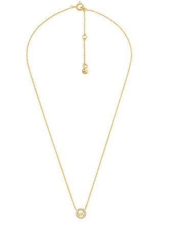 Κολιέ Michael Kors Gold Plared Logo - MKC1726CZ710