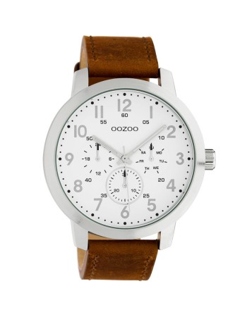 Ρολόι OOZOO Timepieces 45 mm Brown Leather Strap - C10505