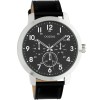 Ρολόι OOZOO Timepieces 45 mm Black Leather Strap - C10506