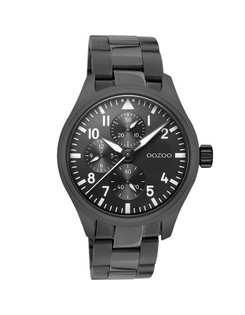 Ρολόι OOZOO Timepieces 42mm Black Stainless Steel Bracelet C10957 - C10957