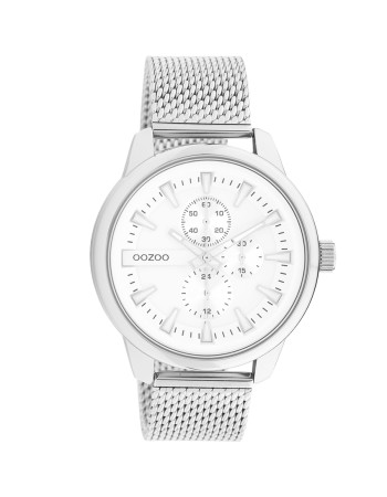Ρολόι OOZOO Timepieces Unisex 45mm Silver Metal Bracelet C11015 - C11015