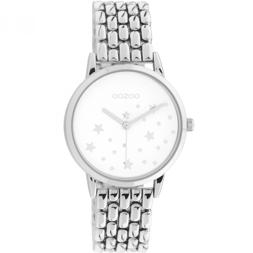 Ρολόι OOZOO Ladies Timepieces 38mm Silver Stainless Steel Bracelet C11025 - C11025