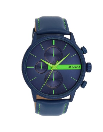 Ρολόι OOZOO Timepieces Blue Leather Strap C11228 - C11228