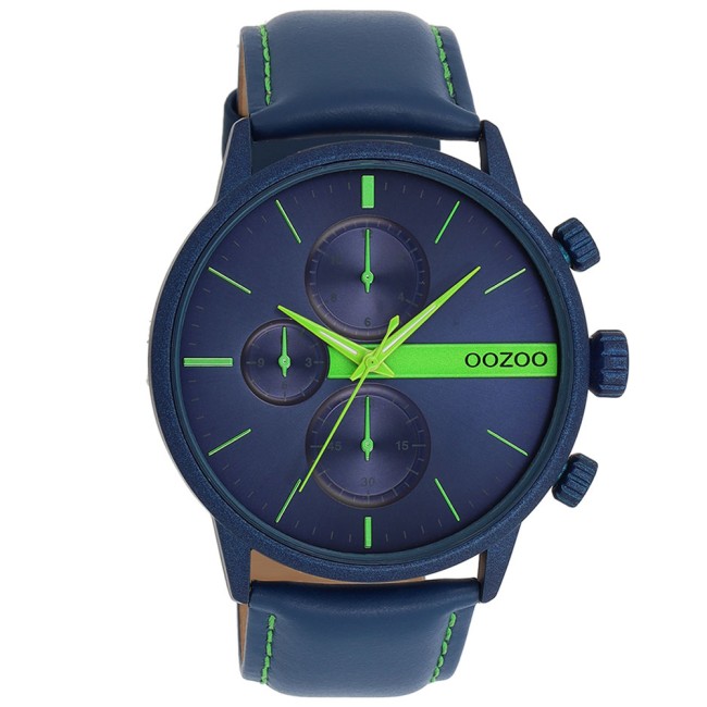 Ρολόι OOZOO Timepieces Blue Leather Strap C11228 - C11228