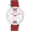Ρολόι OOZOO Timepieces Red Leather Strap - C11237