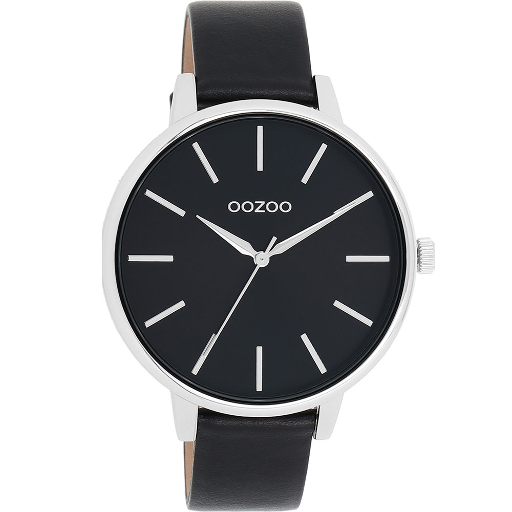 Ρολόι OOZOO Timepieces Black Leather Strap C11293 - C11293