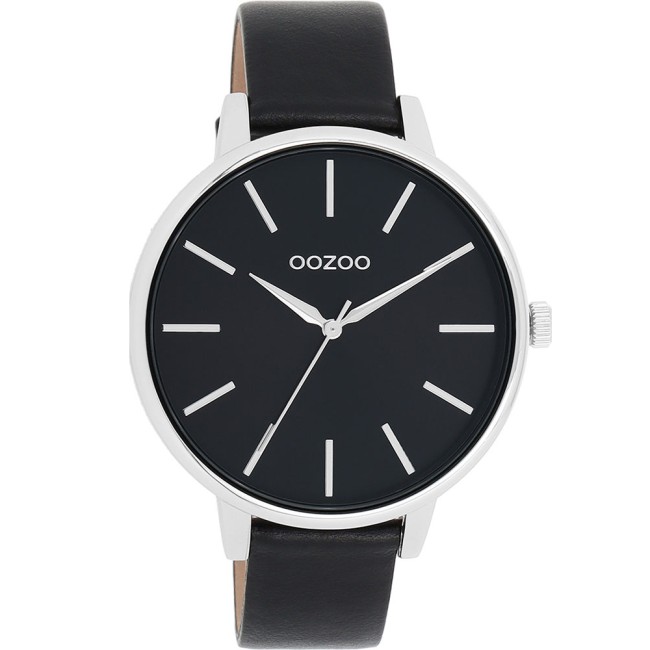 Ρολόι OOZOO Timepieces Black Leather Strap C11293 - C11293