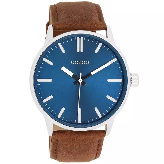 Ρολόι OOZOO Vintage Brown Leather Strap - C11400