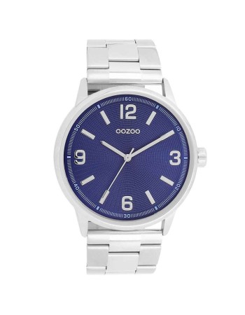 Ρολόι OOZOO Timepieces 45mm Blue Dial Silver Stainless Steel Bracelet - C11503