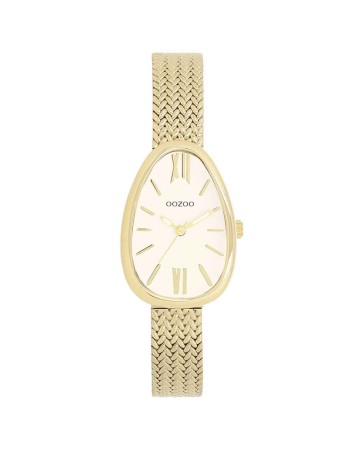 Ρολόι OOZOO egg-shaped 31x24mm Gold Plated Bracelet - C11642