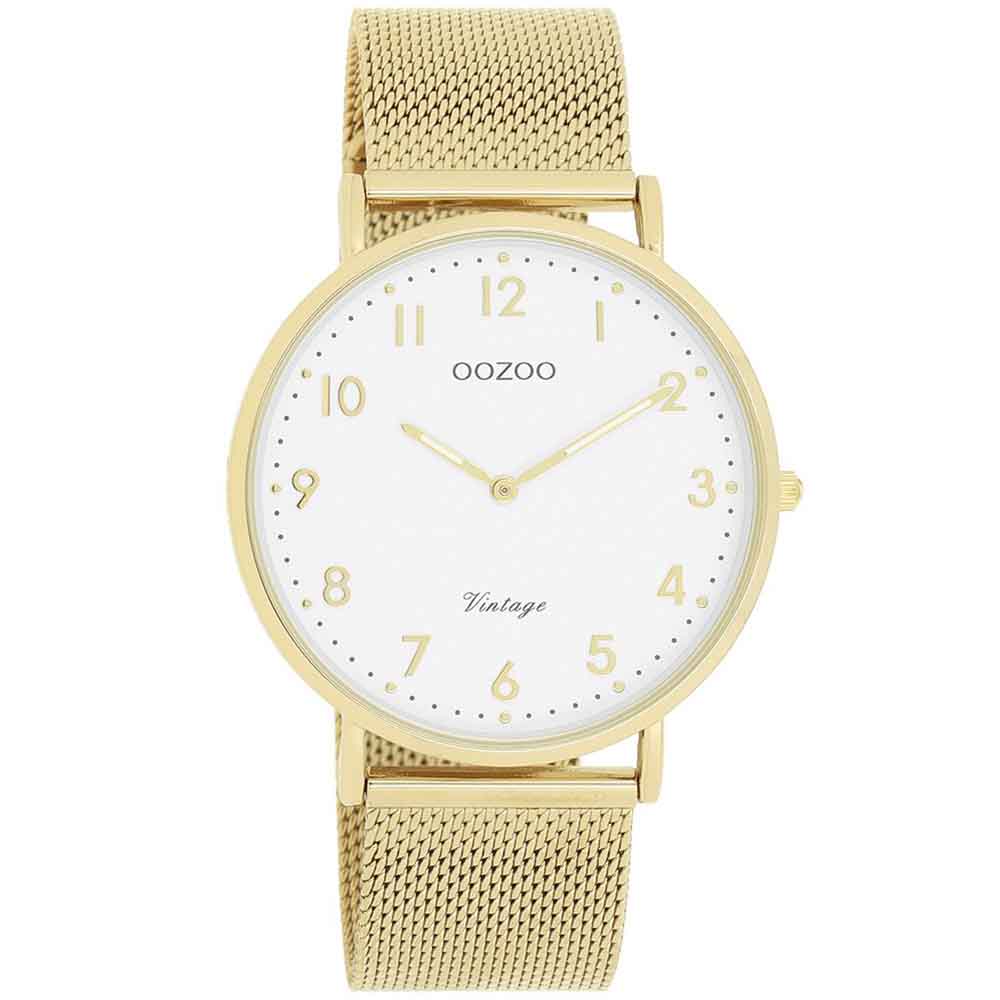 Ρολόι OOZOO Vintage 40mm Gold Stainless Steel Bracelet - C20342