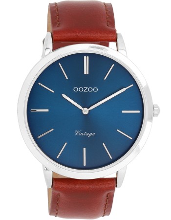 Ρολόι OOZOO Vintage Brown Leather Strap - C20387